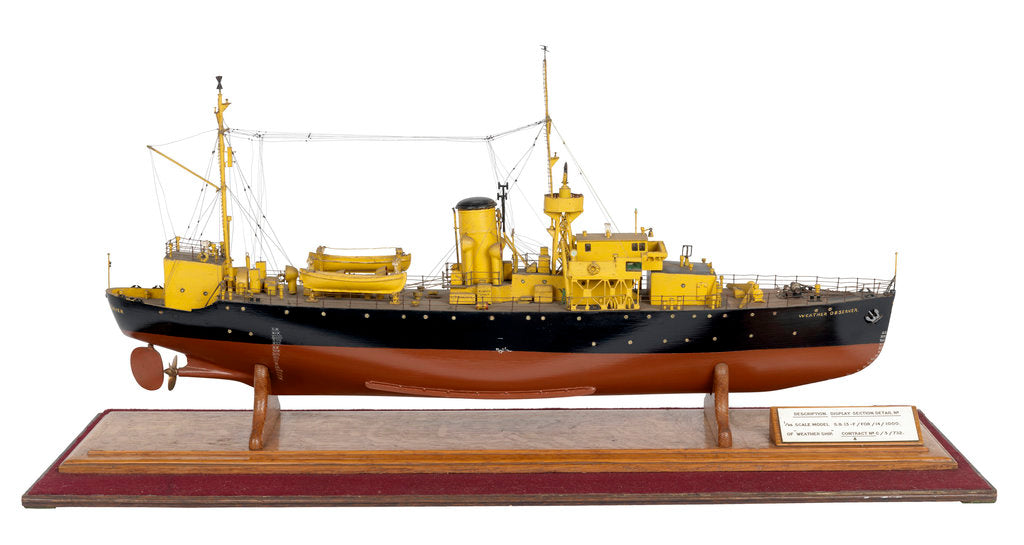 Detail of OWS Weather Observer ex-HMS 'Maguerite' (1940); Weather ship by unknown