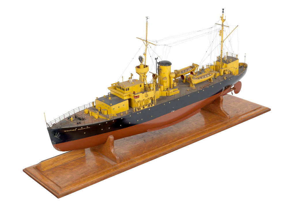 Detail of OWS Weather Observer ex-HMS 'Maguerite' (1940); Weather ship by unknown