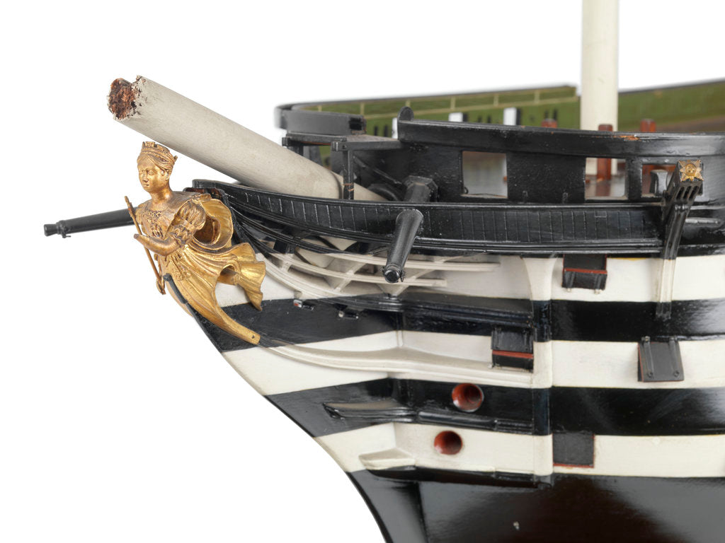 Detail of 110-gun first rate HMS 'Queen' (1839) by unknown