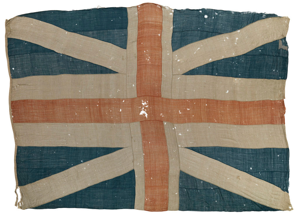 Detail of The command flag of Richard, Earl Howe (1726-1799) by unknown