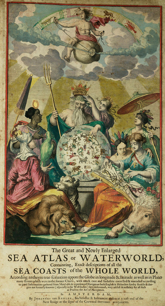 Detail of 'Great and Newly Enlarged Sea Atlas' or Waterworld, 1682 by Jan Luyken