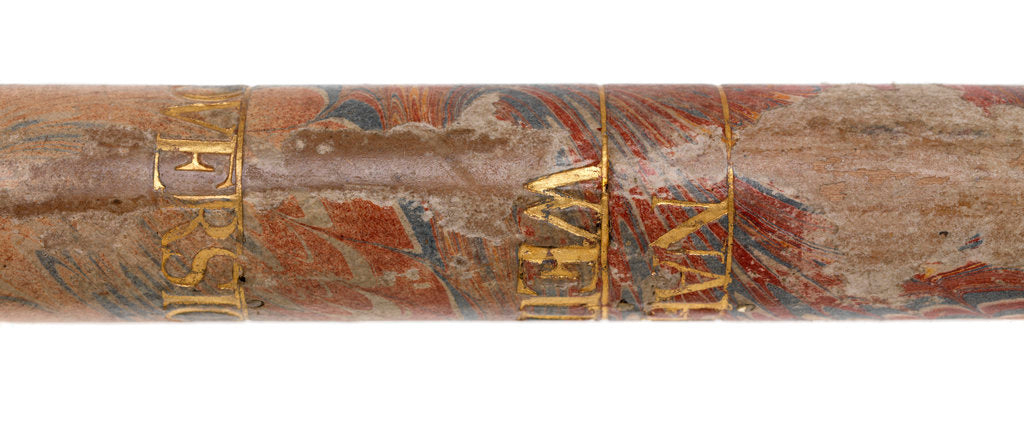 Detail of Galilean telescope, 1661, one of the oldest dated telescopes in Britain by Jacob Cunigham