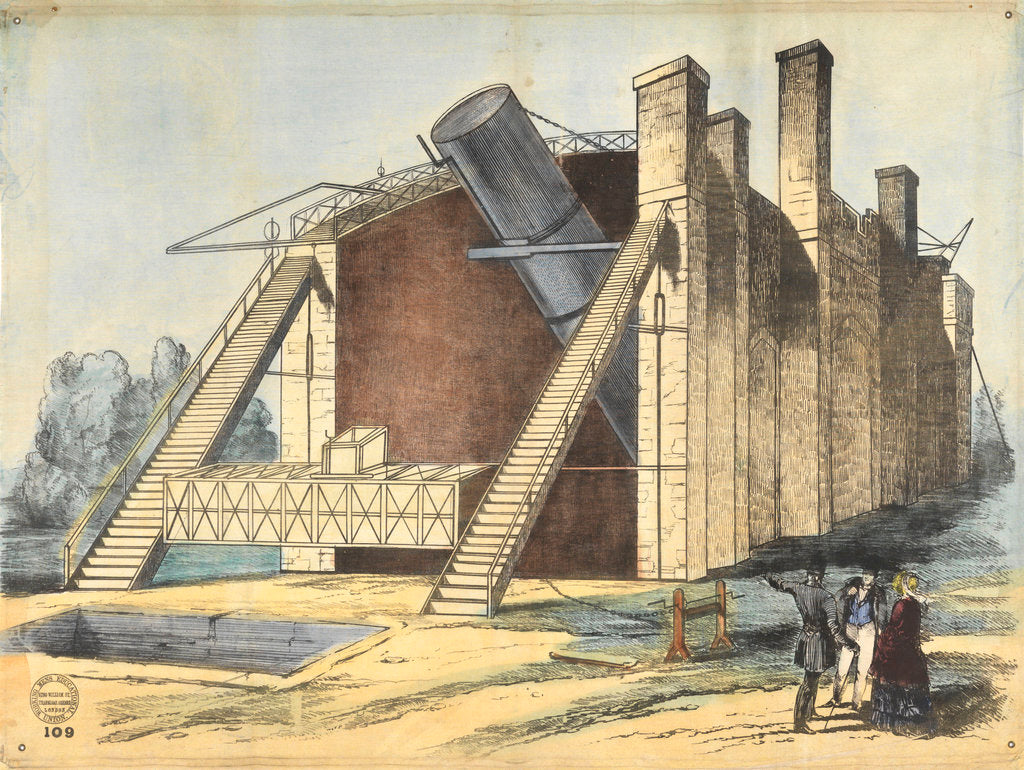 Detail of Lord Rosse's Great Reflecting Telescope, at Parsonstown, Ireland by Working Men's Educational Union