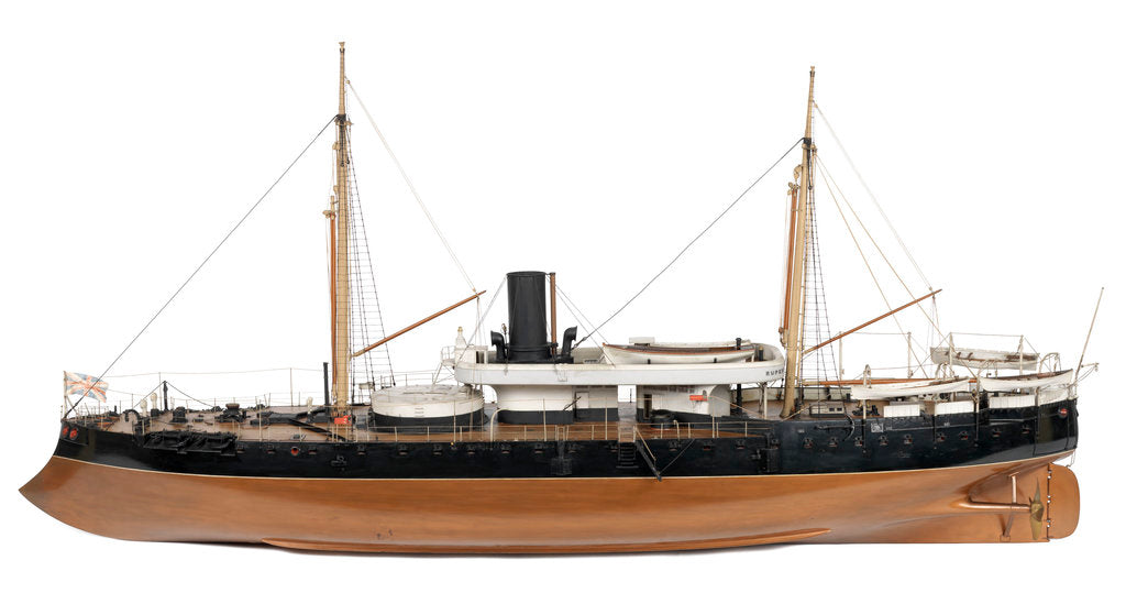 Detail of Ironclad ram 'Rupert' (Br, 1872) by unknown