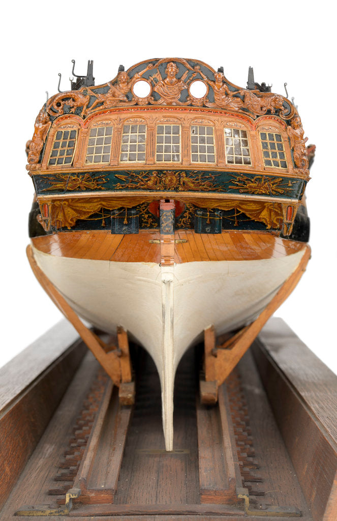 Detail of Model of a warship (1757); frigate fifth rate, 32 guns by unknown