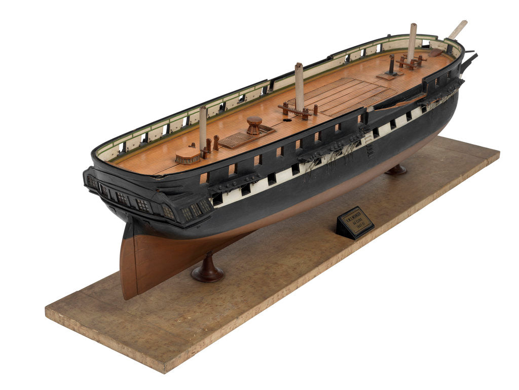 Detail of 44-gun frigate HMS 'Meander' (1840) by unknown