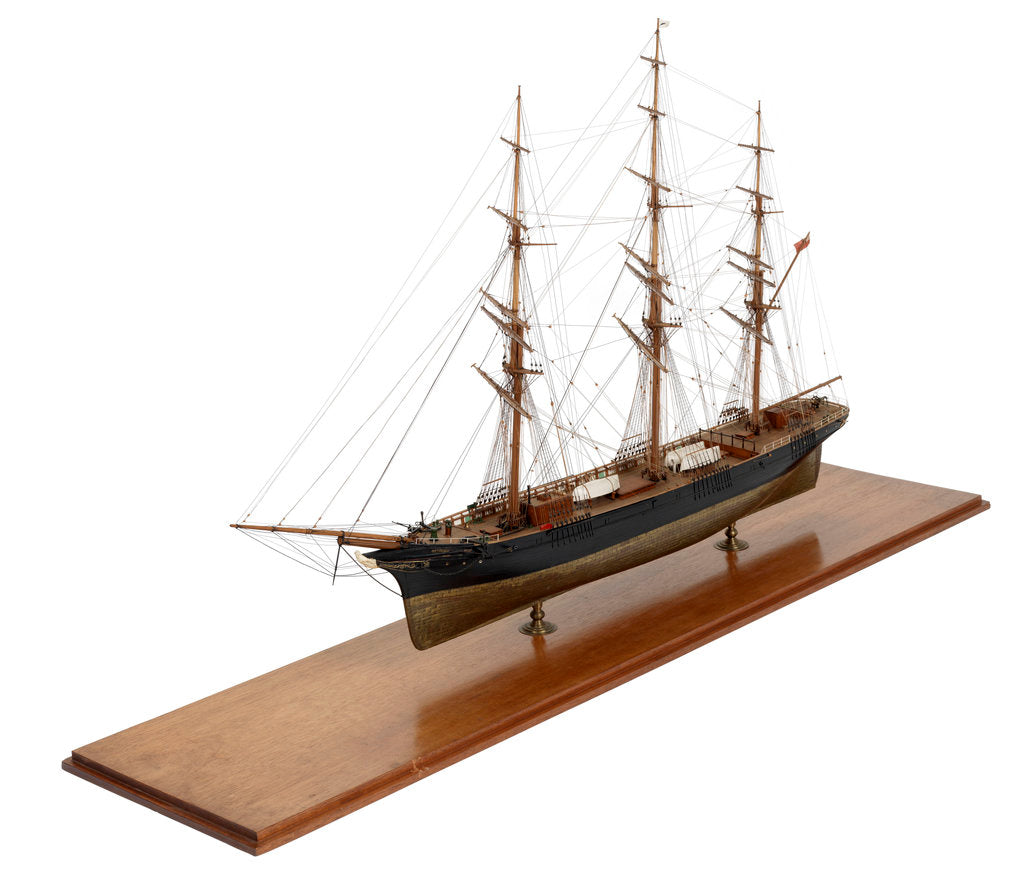 Detail of Full hull model of 'Sir Lancelot' (Br, 1865) by unknown
