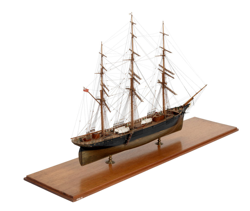Detail of Full hull model of 'Sir Lancelot' (Br, 1865) by unknown