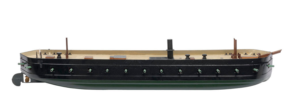 Detail of Floating battery HMS 'Thunderbolt' (1856) by Samuda Brothers