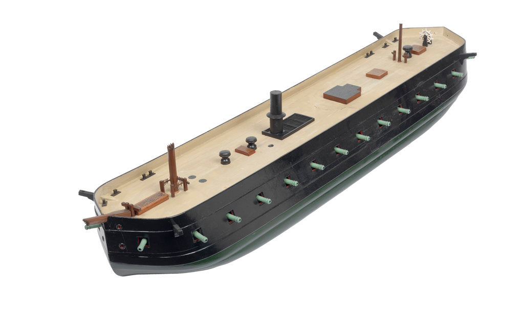Detail of Floating battery HMS 'Thunderbolt' (1856) by Samuda Brothers