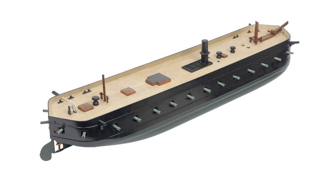 Detail of Floating battery HMS 'Thunderbolt' (1856) by Samuda Brothers