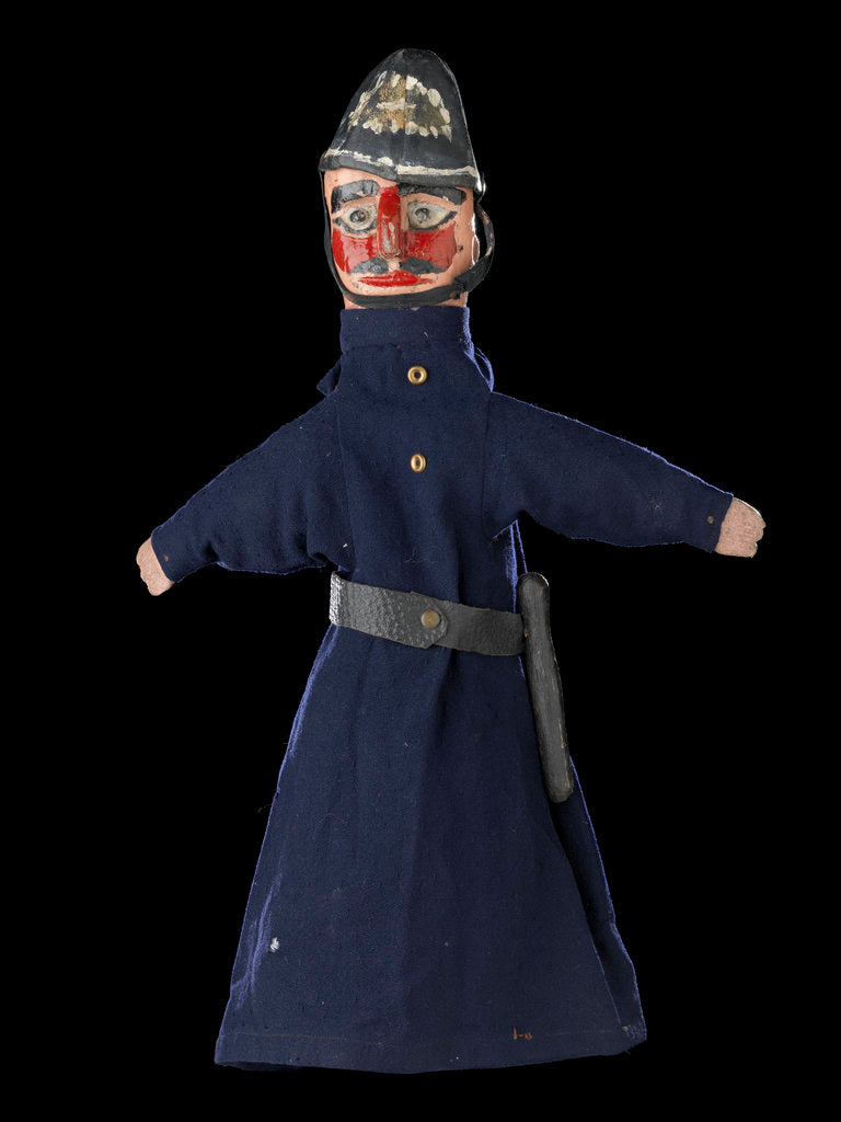 Detail of Puppet 'Policeman', part of Punch and Judy set by unknown