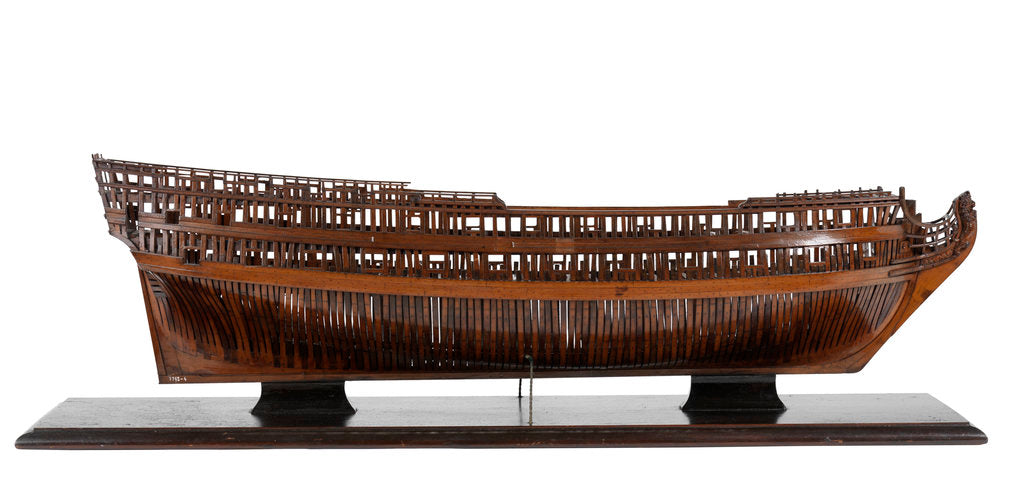 Detail of Warship (1715-1717) by unknown