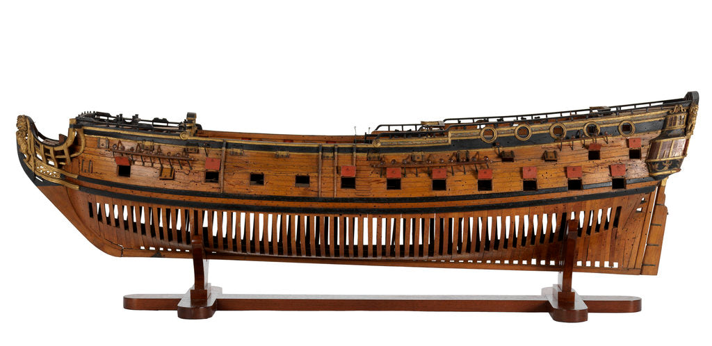Detail of Warship (circa 1705) by unknown