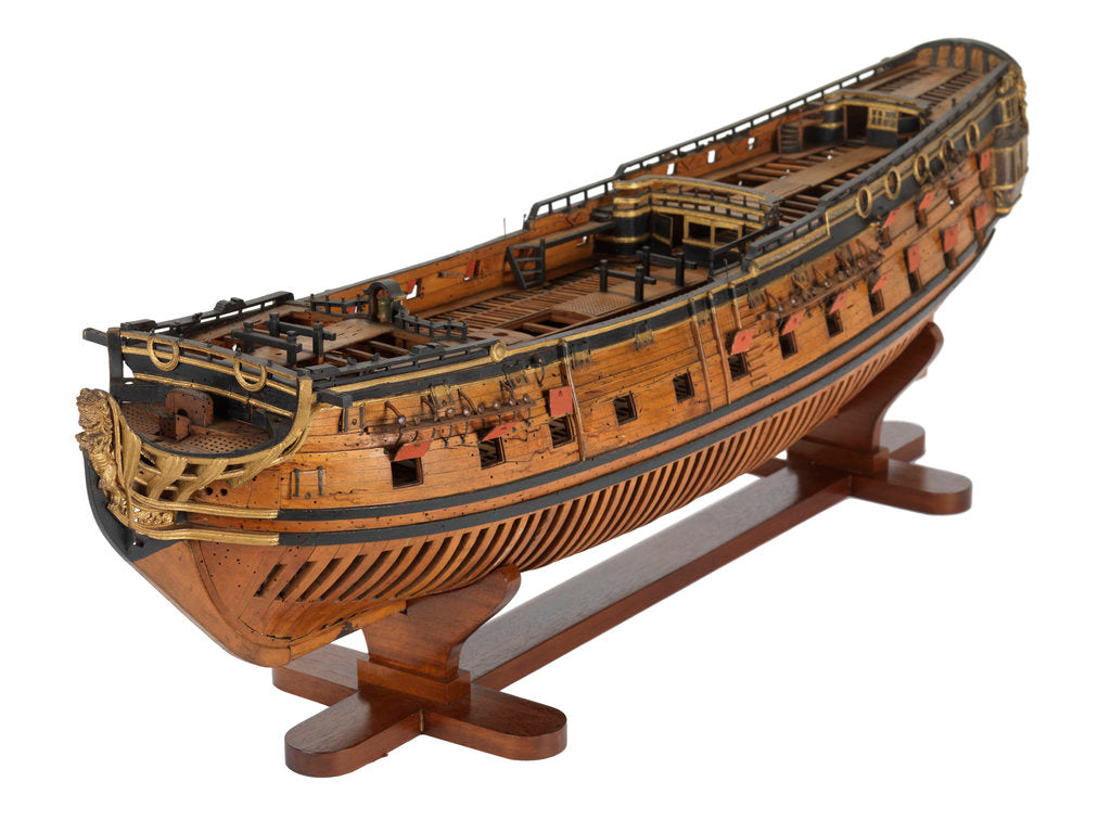 Detail of Warship (circa 1705) by unknown