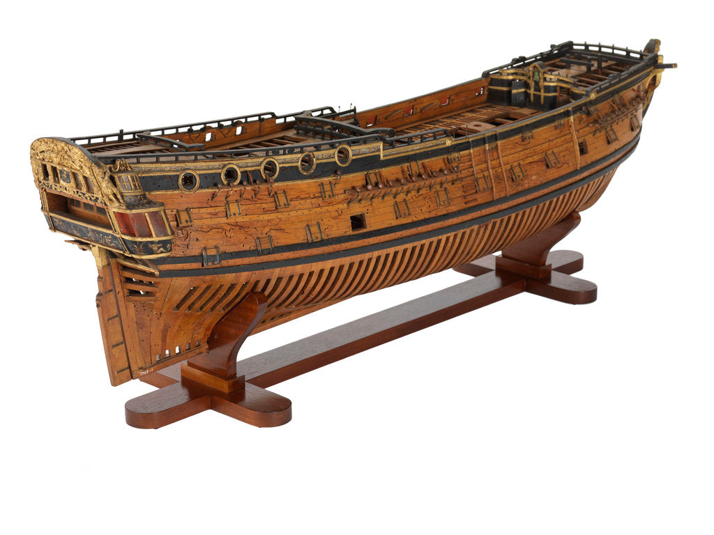 Detail of Warship (circa 1705) by unknown
