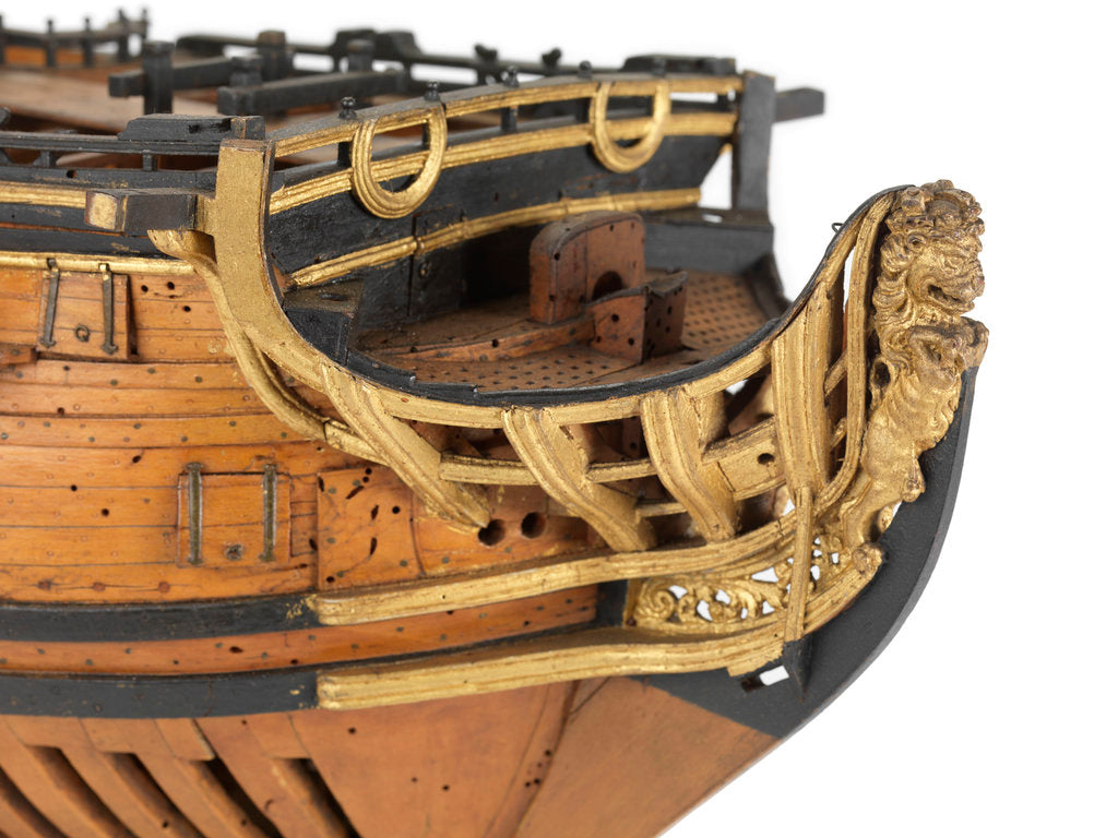 Detail of Warship (circa 1705) by unknown