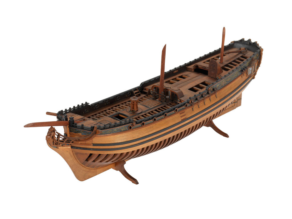 Detail of Navy Board model of yacht 'Plymouth' (1755) by unknown