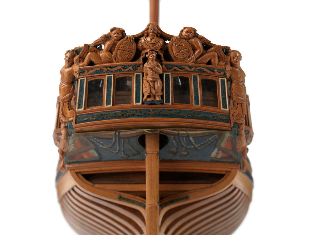 Detail of Navy Board model of yacht 'Plymouth' (1755) by unknown