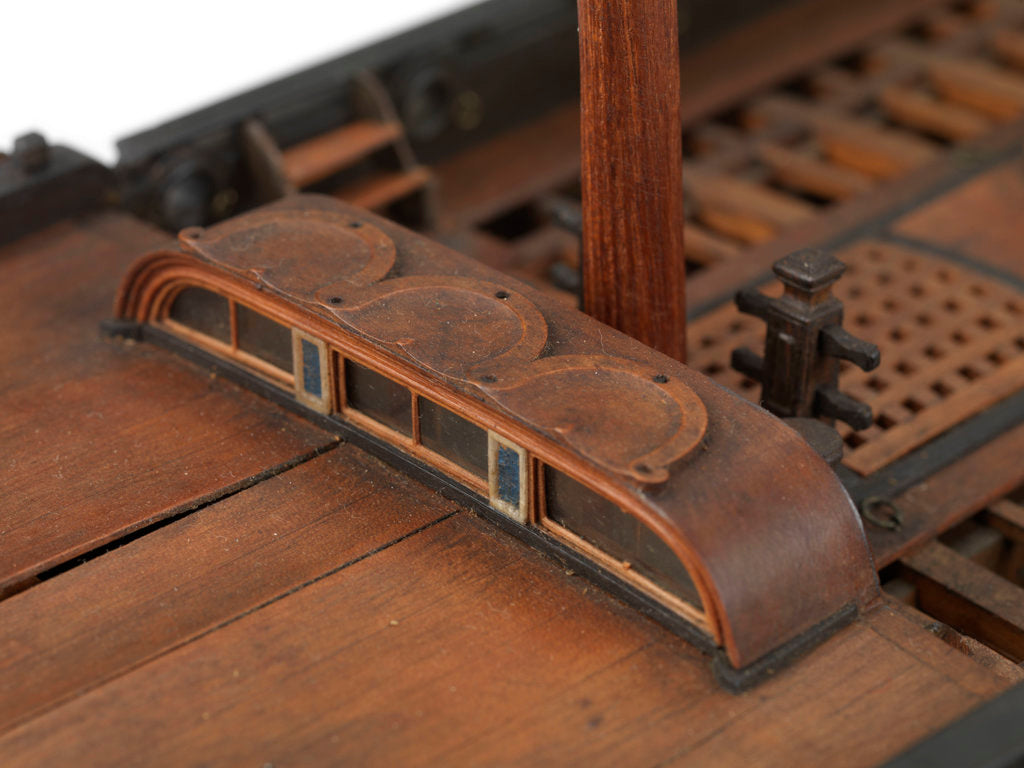 Detail of Navy Board model of yacht 'Plymouth' (1755) by unknown