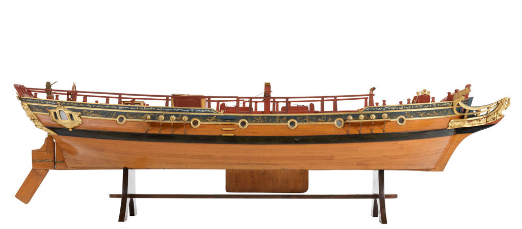Detail of Ship of 80-guns, three-decker 2nd rate by unknown