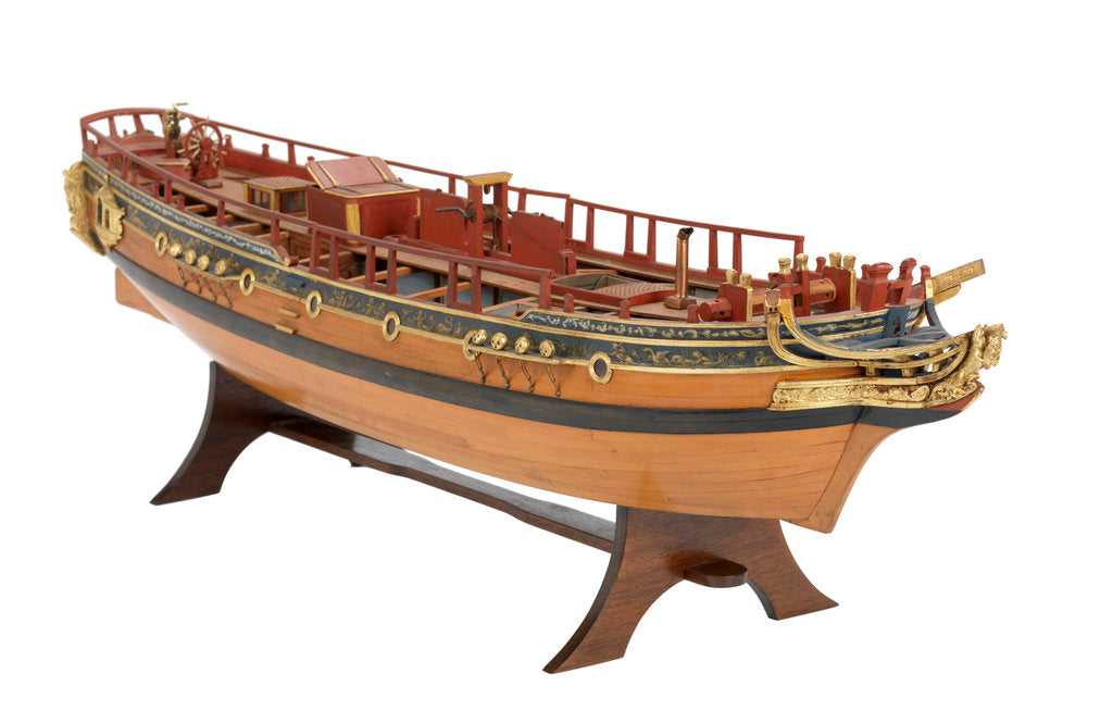 Detail of Ship of 80-guns, three-decker 2nd rate by unknown