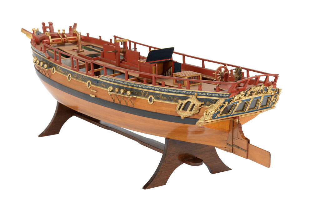 Detail of Ship of 80 guns, three-decker 2nd rate by unknown