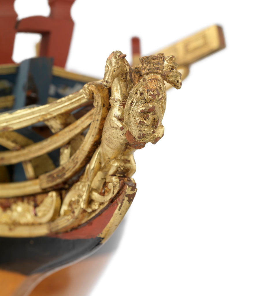 Detail of Ship of 80 guns, three-decker 2nd rate by unknown