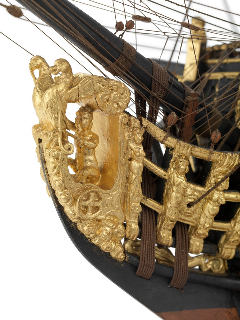 Detail of Ship of 90-guns by unknown