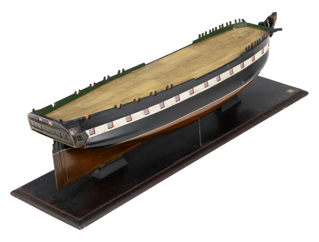 Detail of Model of the 'Modeste' (1786); Warship; French; Frigate; 32 guns by unknown