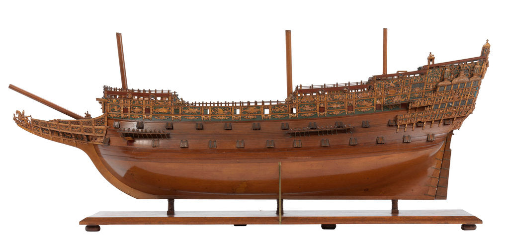 Detail of 'Sovereign of the Seas', 100 guns by unknown