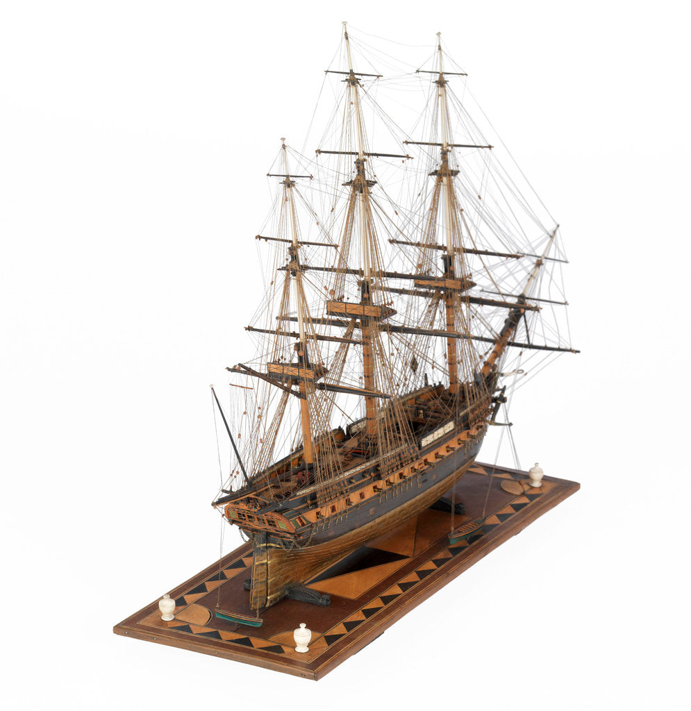 Detail of French 44-46 Gun Frigate by unknown