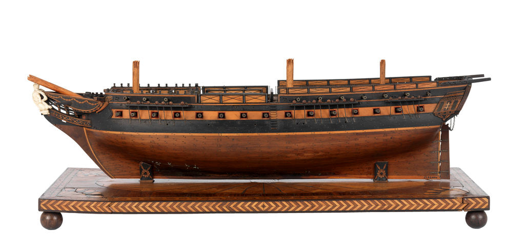 Detail of French 40 gun Frigate 'La Gloire' (1803) by unknown