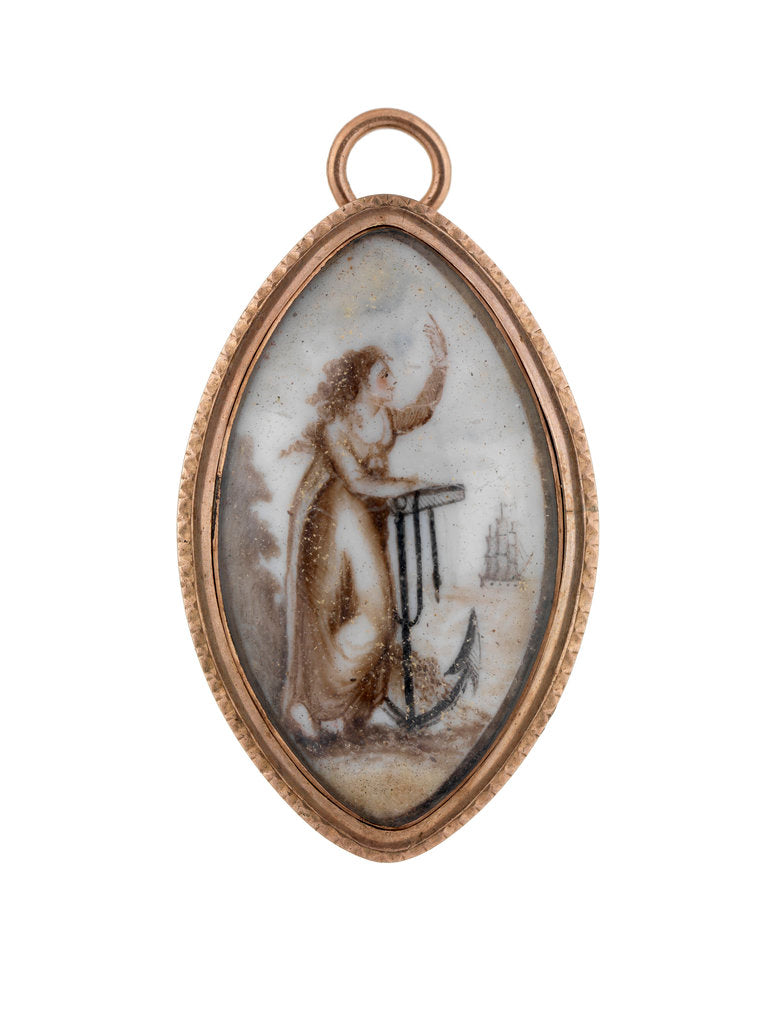 Detail of Symbolic female figure with an anchor, representing 'Hope' by unknown