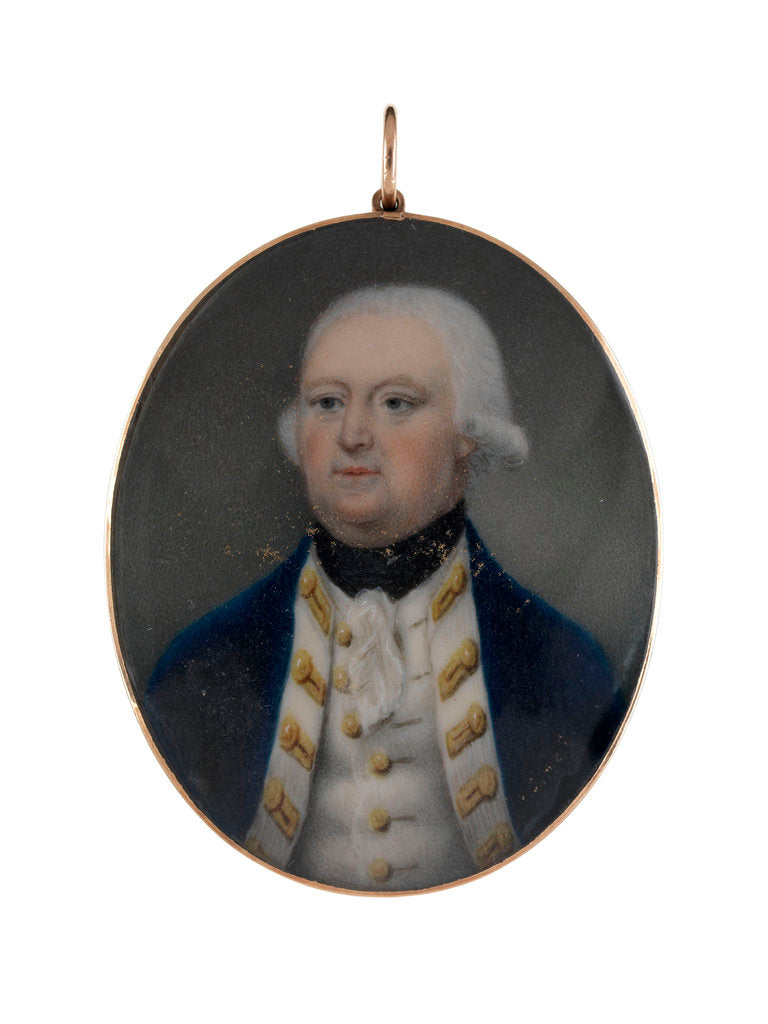 Detail of Vice-Admiral George Darby (circa 1720-1790) by unknown