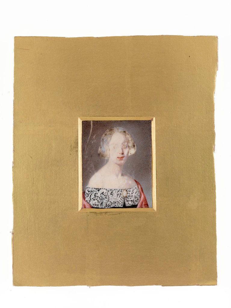 Detail of Mrs Elizabeth Cox (nee Crispo) by William Egley