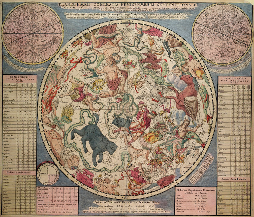 Detail of Planesphaerii Coelestis Hemisphaerium Septentrionale by Carel Allard