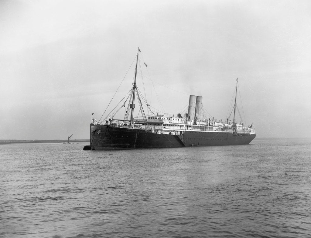 Detail of Passenger liner 'Orotava' (Br, 1889), Royal Mail Steam Packet Co. by unknown