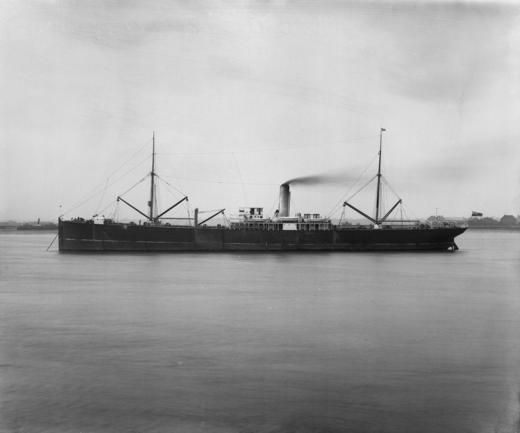 Detail of Photograph of cargo liner 'Nairnshire' (1899) 27th April 1904 by unknown