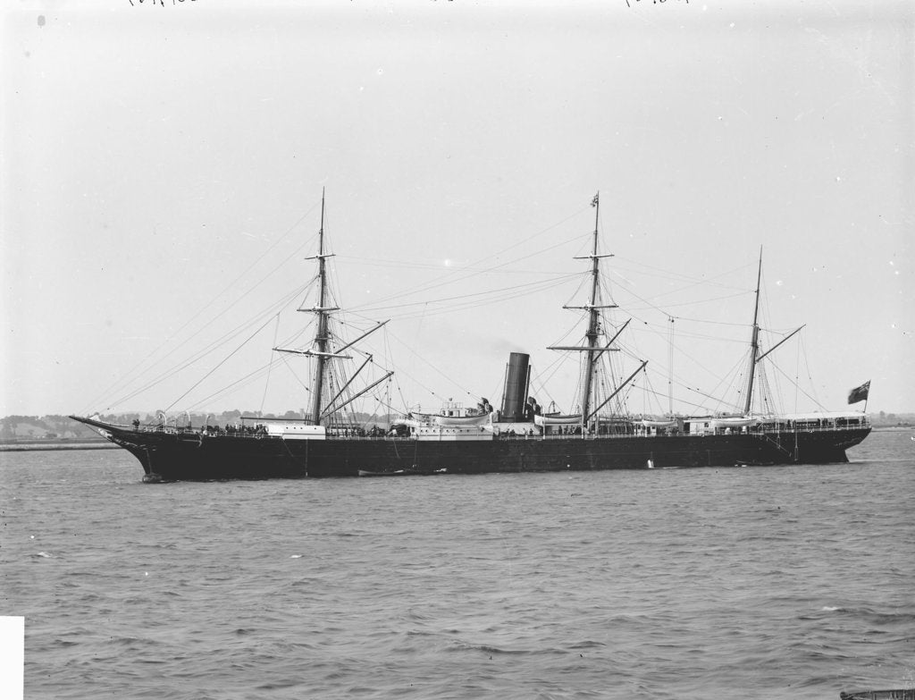 Detail of 'Lusitania' (Br, 1871) by unknown