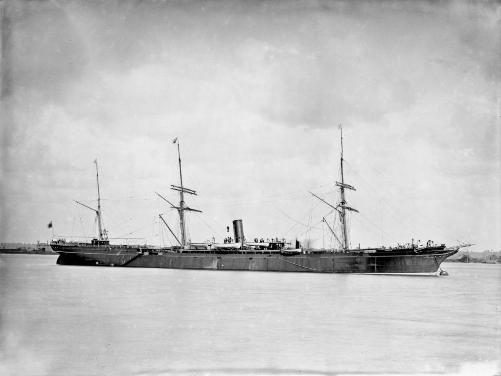 Detail of Passenger/cargo ship 'Hankow' (Br, 1873) by unknown