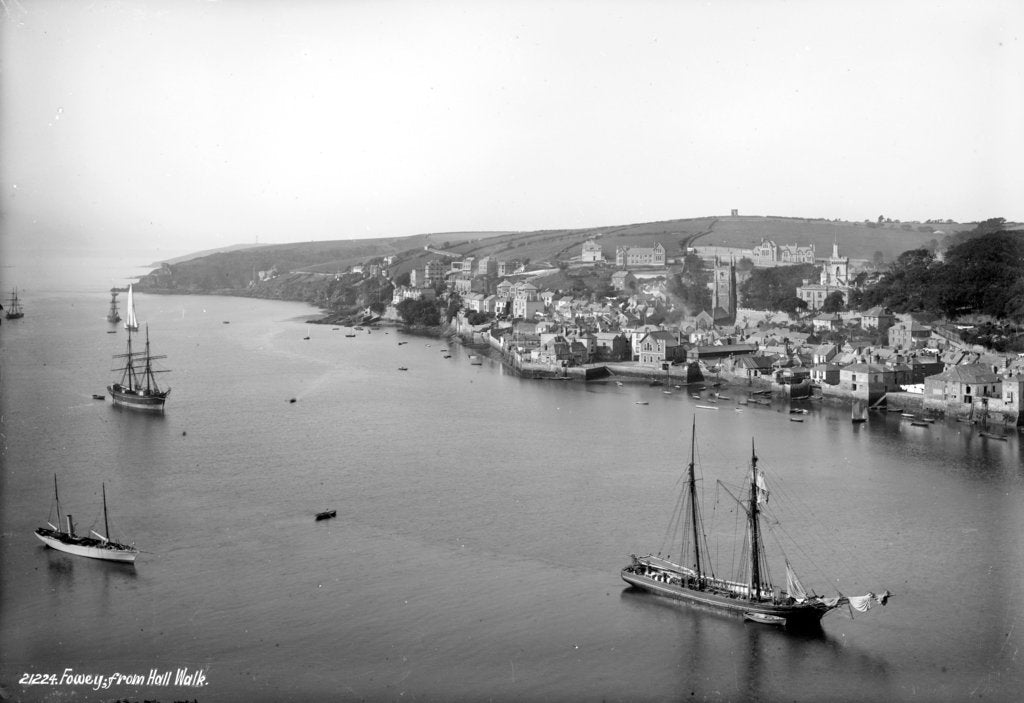 Detail of Fowey, Cornwall by Francis Frith & Co.