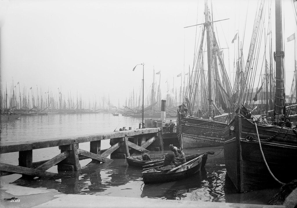 Detail of Fish Dock, Grimsby, Lincolnshire by Francis Frith & Co.