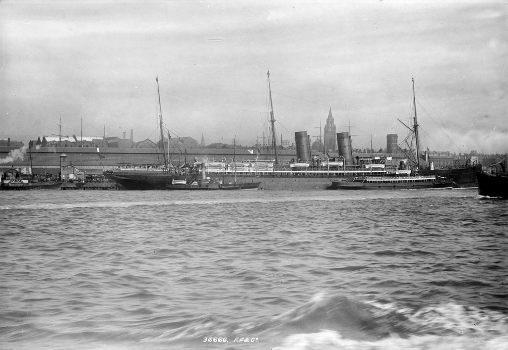 Detail of Passenger liner 'Etruria' (Br, 1884), Cunard S S Co Ltd by National Maritime Museum