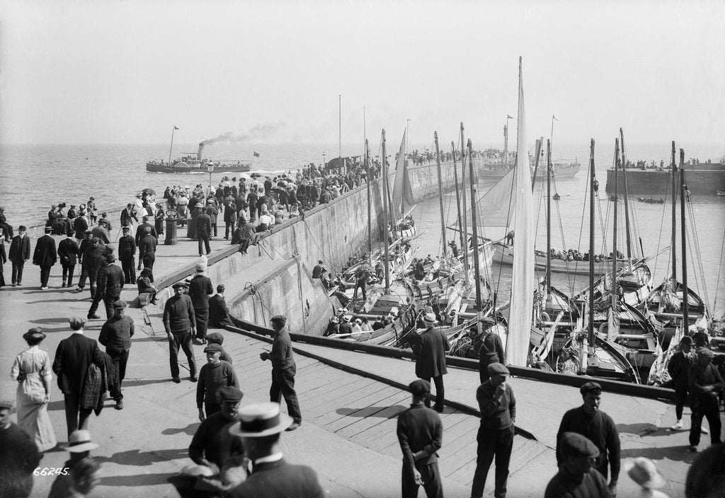 Detail of Bridlington harbour, Yorkshire by Francis Frith & Co.