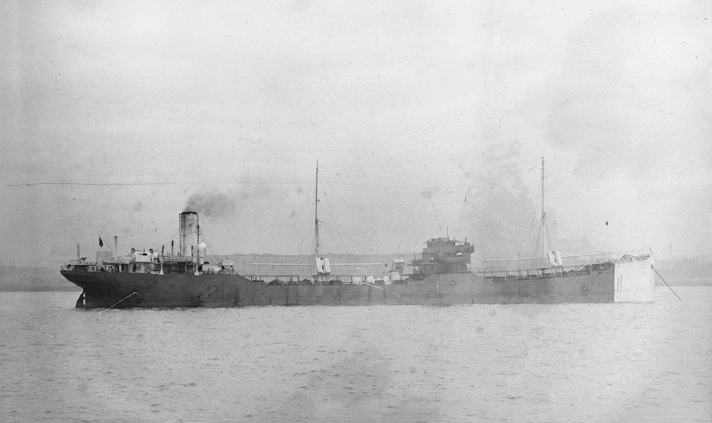 Detail of 'Meline' (No, 1918) in the River Mersey by unknown