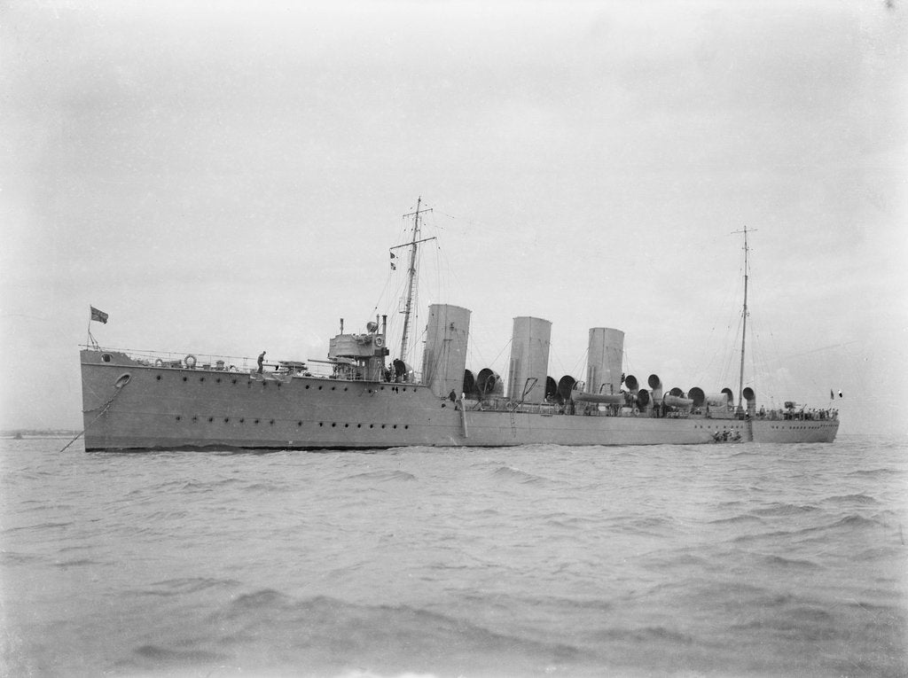 Detail of Torpedo boat destroyer, flotilla leader HMS 'Swift' (1907) by unknown