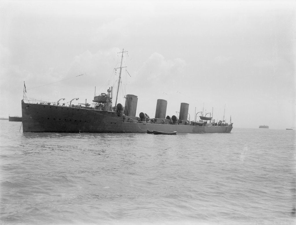 Detail of Torpedo boat destroyer HMS 'Cossack' (1907) by unknown