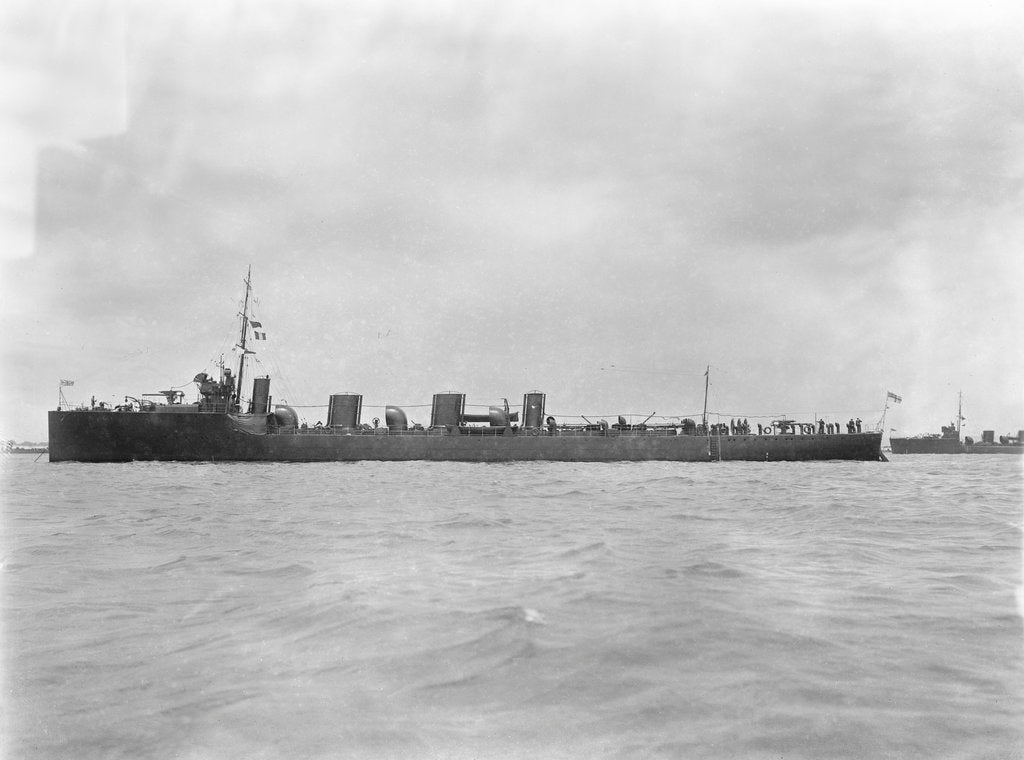 Detail of Torpedo boat destroyer 'Zulu' (1909) by unknown