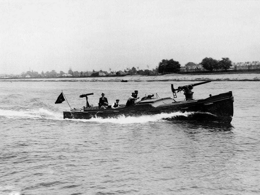 Detail of Armed launch HMS 'Mimi' (1915) by unknown